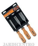 Wood Chisel Kit 3 pc in Hardened and Ground Steel JC14125